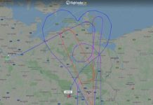 Airbus A380 na nebu izrisal srce